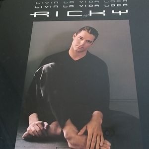 Vintage Ricky Martin Poster Livin La Vida sealed new! Frame photo decor
